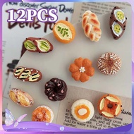 12pcs Magnetic Stickers Bread Alkali Bread French Alkali French Food Display Magnetic Refrigerator S