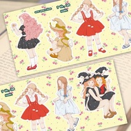 很久很久以前 7 ver20 (hamil) 復古女孩女士角色貼紙