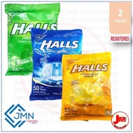 JM FG-0069 | Halls Candy 50's | 2 PACKS | Fresh Lime | Honey Lemon | Mentholyptus [4]