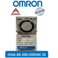OMRON H3JA-8A 24VAC 30M / 200-240VAC 3S TIMER RELAY