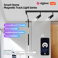 Tuya Zigbee Smart Magnetic Track Light Dimmable Remote Control 48V Led Ceiling Lamp Track Rail Light