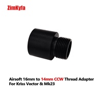 Pro 16mm CW to 14mm CCW Thread Adapter For Kriss Vector & Mk23