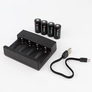 Soshine rcr123a battery charger S4-16340battery charger-3.7v 4 slots fast usb charger for security c