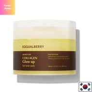 Equalberry Collagen Glow Up Gel Toner Pads 60 Sheets