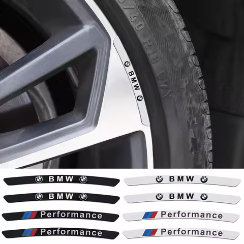 Aluminum Car Styling Wheel Hub Badge Tire Rim Stickers For BMW M Emblem E46 E36 E34 F10 E90 F30 E60