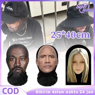 Full Face Mask Cosplay Kanye/Avril/Johnson Halloween Mask Cosplay 3d Mask Cute Face Mask Full Face M