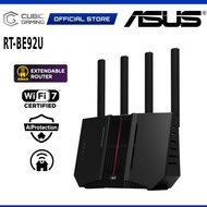 ASUS RT-BE92U WIFI 7 ROUTER 6GHZ TRI BAND BE9700 10G WAN 2.0GHZ QUAD CORE CPU AIPROTECTION PRO - EXT