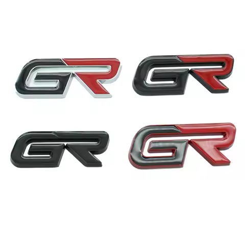 3D Metal GR Sport Logo Car Badge Emblem Decals Sticker For Toyota Camry Corolla Yaris Prius RAV4 Hil