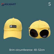 AN.MART Hat Creative Men's Glasses Peaked Sunglasses Sunshade Baseball AM