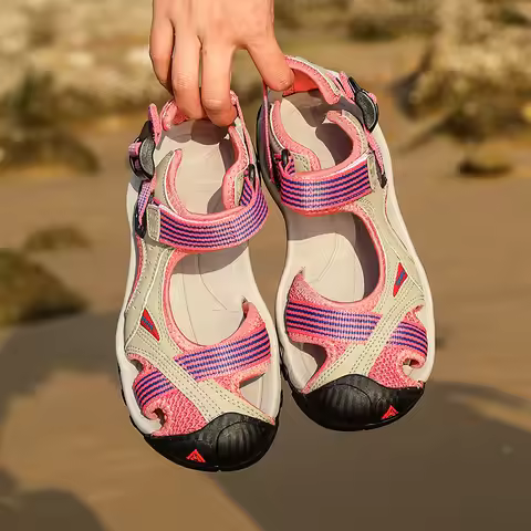 HUMTTO Outdoor Women's Upstream Shoes Breathable Summer Aqua Shoes men Rubber Air Mesh Sandals Wadin