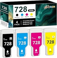 Compatible 728 Ink Cartridge Replacements for F9J68A F9J67A F9J66A F9J65A Cartridge for DesignJet T7