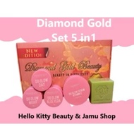 DG SET LAMA / DIAMOND GOLD SET  /DIAMOND GOLD SET SKINCARE 5 IN 1 / DG SKINCARE 5 IN 1 / 100% ORIGIN