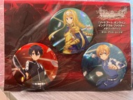 刀劍神域  襟章set 桐人 尤吉歐 愛麗絲 SAO