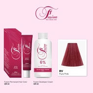 FUSION HAIR COLOR RV PURE PINK HAIR COLORING SET