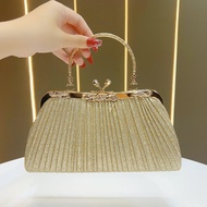 Pleated Handbag Formal Handbag For Banquet / Evening Bag For Formal Event