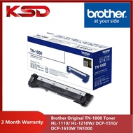 Brother Original TN-1000 Toner HL-1110/ HL-1210W/ DCP-1510/ DCP-1610W TN1000