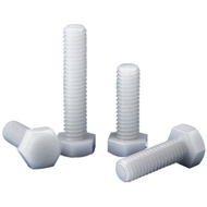 [WDY] Nylon Screw M3M4M5M6 Plastic External Hexagon Screw Insulation Screw Plastic Hexagon Bolt Screw