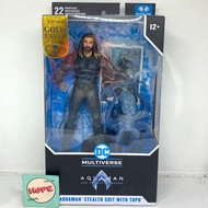 Mcfarlane DC Multiverse Aquaman Stealth Suit With Topo (Gold Label) 