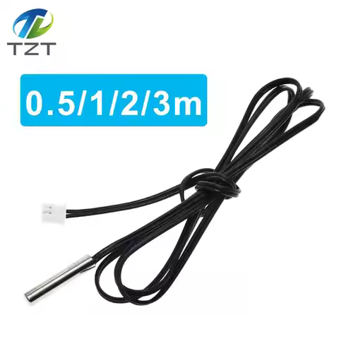 W1209 50CM 1M 2M 3M NTC Thermistor Temperature Sensor Waterproof Probe Wire 10K 1% 3950 W1209 W1401