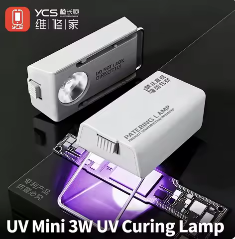 YCS NEW Special UVmini 3W Portable Curing Lamp For Mobile Phone UV Glue Fast Curing LED UV 10S Curin