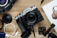 適用機型FUJIFILM X-T5 手掌紋皮革相機底座皮套