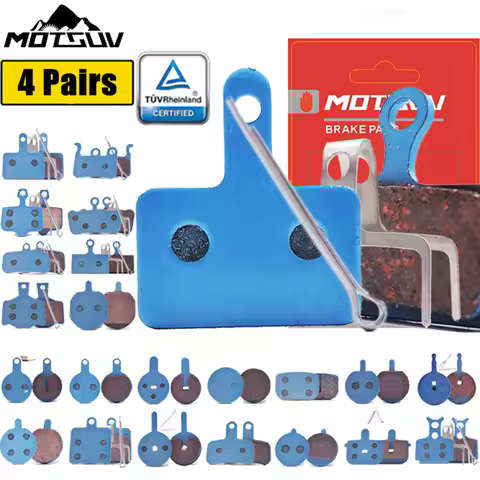 MOTSUV 4 Pairs Bicycle Anti-frost copper fiber wire Disc Brake Pads For Avid Elixir R/CR/CR-MAG/E1/3