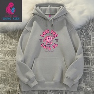 Thick Cotton Hoodie for Children, Cute Love Me Pink Heart Print, Good Warm for Fall and Winter (M353