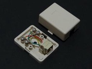 [yo-hong]全新接線盒 6P4C 雙孔 美式接線盒 電話盒