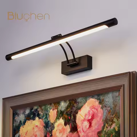 LED Wall Light Indoor 8W 12W Modern Wall Sconce Light AC90-260V Bathroom Lighting over Mirror Black 