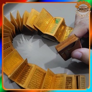 (bisa cod) stambul al quran lipat / oloran tinta emas TANPA wadah