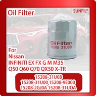 15208-31U0B 15208-31U00 15208-9E000  15208-2GJ0A 15208-31UOA Oil Filter for Nissan INFINITI EX FX G 