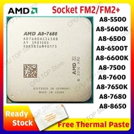 ⚡️AMD A8-Series A8 5500 5600K 6500 6500T 6600K 7500 7600 7650K 7670K 7680 7700K 7800 8650 CPU Proces
