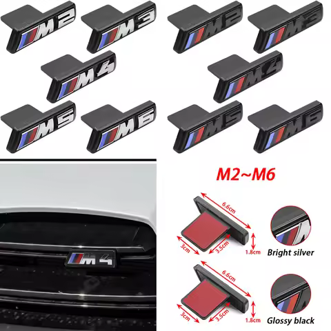 ABS Car Styling M Logo Badge Front Grille Grill Emblem For BMW M2 M3 M4 M5 M6 G01 E84 E83 G11 G07 G8