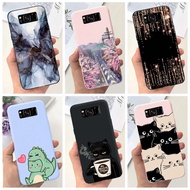 For Samsung Galaxy S8 Case G950F SM-G950FD Soft Cover Fashion Marble Cartoon Casing For Samsung S8 S 8 GalaxyS8 Bumper