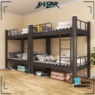 𝐁𝐌𝐙𝐀𝐑 𝙄𝙣 𝙎𝙩𝙤𝙘𝙠 Double Decker Steel Bed Frame High Quality Heavy Duty Extra Thick Steel Besi Katil