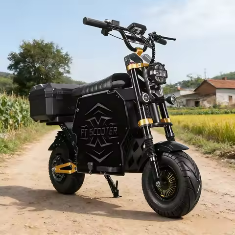 GT-M6 300KM Long-Range HCBK 10000W For US Electric Scooter 72V Dual Motors NFC App Control 14-inch O