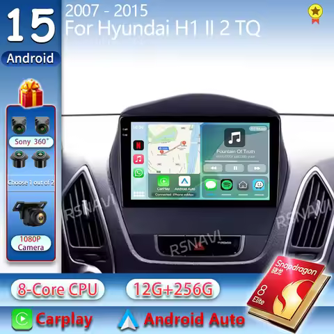 Android 15 Car Radio For Hyundai Tucson 2 LM IX35 2009 -2015 CarPlay 2K QLED Android Multimedia Vide