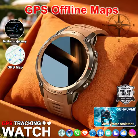 Man GPS Watch Professional Sports Swimming diving Waterproof Smart Watches GPS offline map Fitness t