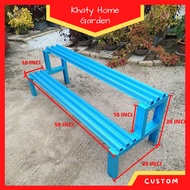 Rak Pasu Bunga Sayuran Tanaman 2 Tingkat Jenis Besi Batten C Chanel