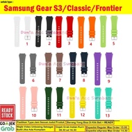 Samsung Galaxy Gear S3/S3 Frontier/S3 Classic Rubber Vertical Line Watch Strap - VTC