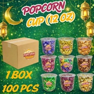 (1 PURCHASE MAXIMUM 4 BOXES/400PCS) 1 BOX 100PCS POPCORN CUP 12 OZ CHEAP GOODIES BY POPCORN PARADISE