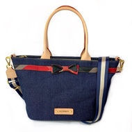 兩用手提 丹寧布系列 中款托特包-藍色 獨家限量
