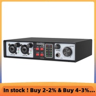 External USB Audio Interface Sound Card Audio Interface Sound Card 2 in 2 Out USB Computer Driver-Fr