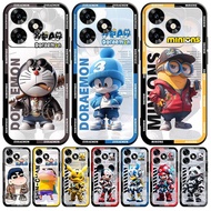 casing for honor X5C PLUS 4G Doraemon right angle soft cover
