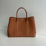 全新全配有購證🙌🏻 Hermès 愛馬仕 Garden Party 30 金棕🤎 花園包💐