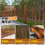 Fence Door Anticorrosion Wooden Double Open Fence Vegetable Garden Small Courtyard Wooden Fence Gard