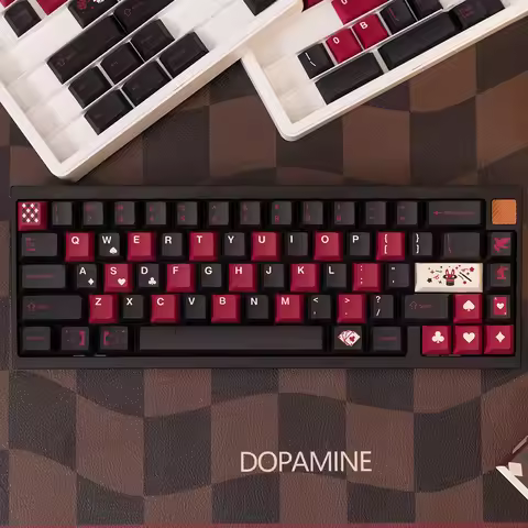 FBB Keycaps Magic PBT Sublimation Black Cute Customized Mechanical Keyboard Magnetic Shaft Creative 