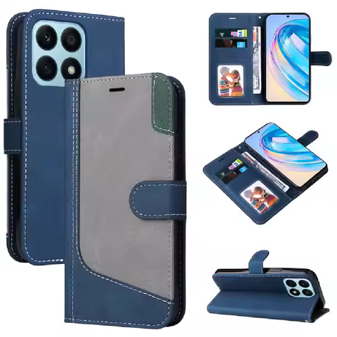 Honor X9B X8B X7B X9A X8A X7A 5G Luxury Case For Huawei Honor X6A Plus Leather Flip Book Cover Honor
