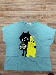 Ne-net nya x Rody 驚訝貓蝙蝠袖T恤