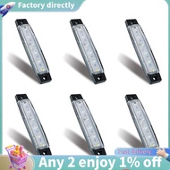 6Pcs LED Marine Boat Lights Marine Courtesy Light Strip Deck Transom Cockpit Navigation Lighting Wat